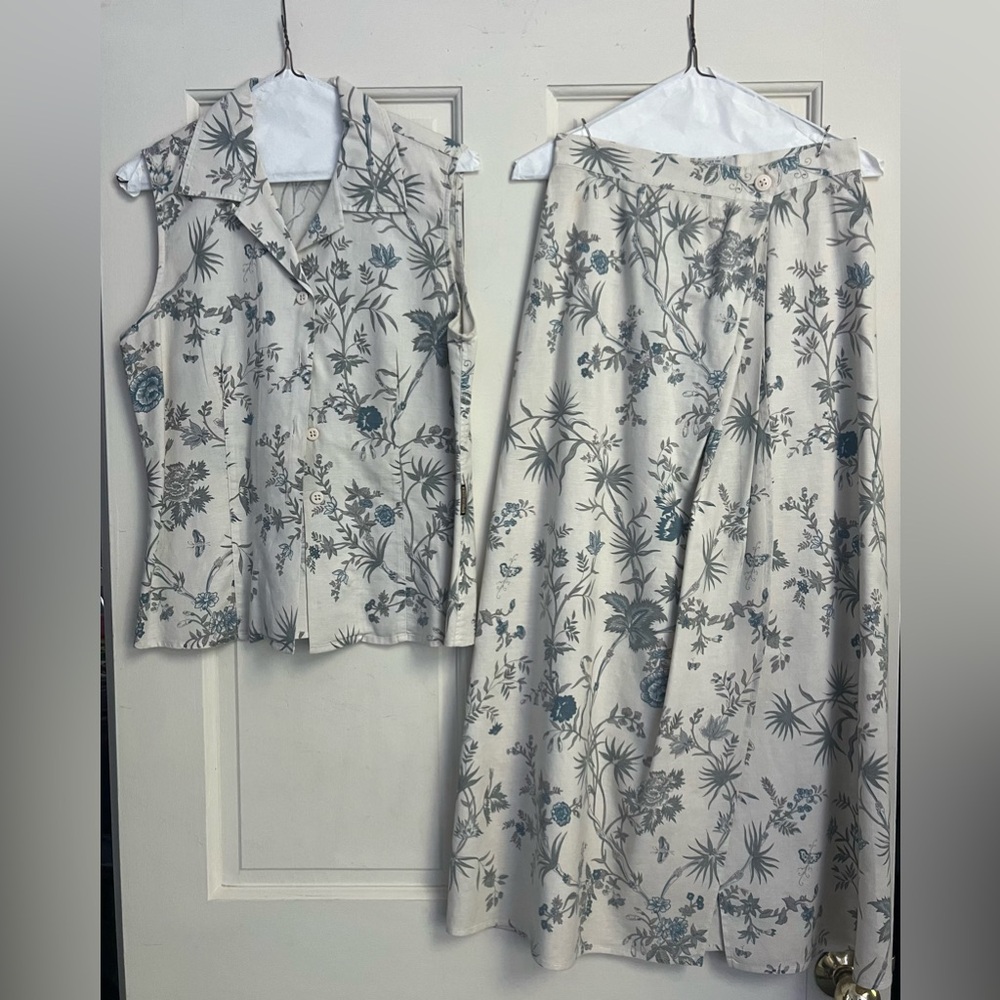 Vintage Armani Maxi Skirt and Blouse